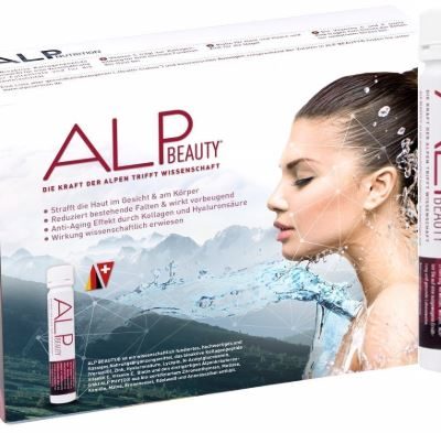 ALP BEAUTY Anti Aging Beauty Trinkampullen aus Hyaluronsäure & Collagen (14x 25 ml) Ideal für Hautstraffung - Verhindert Falten